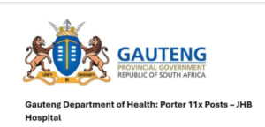 Department of Health is Hiring Porters